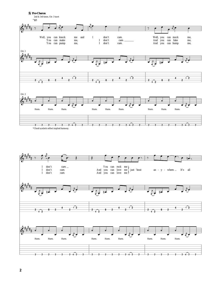 You're All I've Got Tonight Acoustic Guitar scores gallery preview page 2