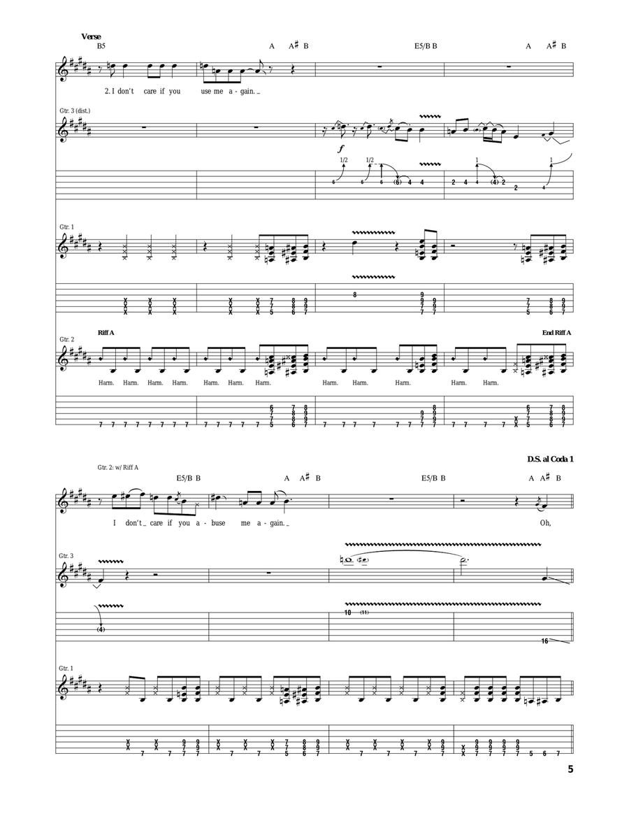 You're All I've Got Tonight Acoustic Guitar scores gallery preview page 5