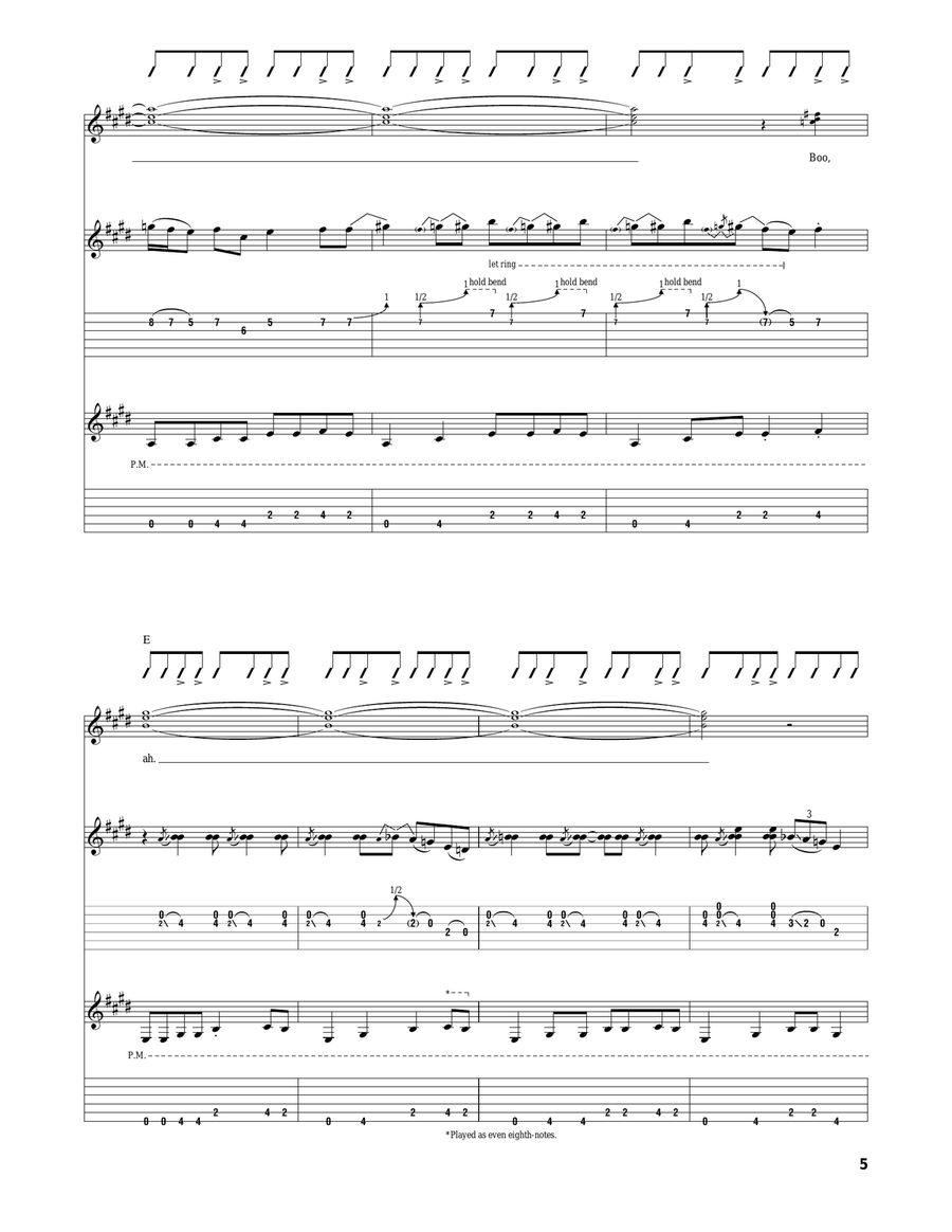 I Will Rock And Roll With You Electric Guitar scores gallery preview page 5