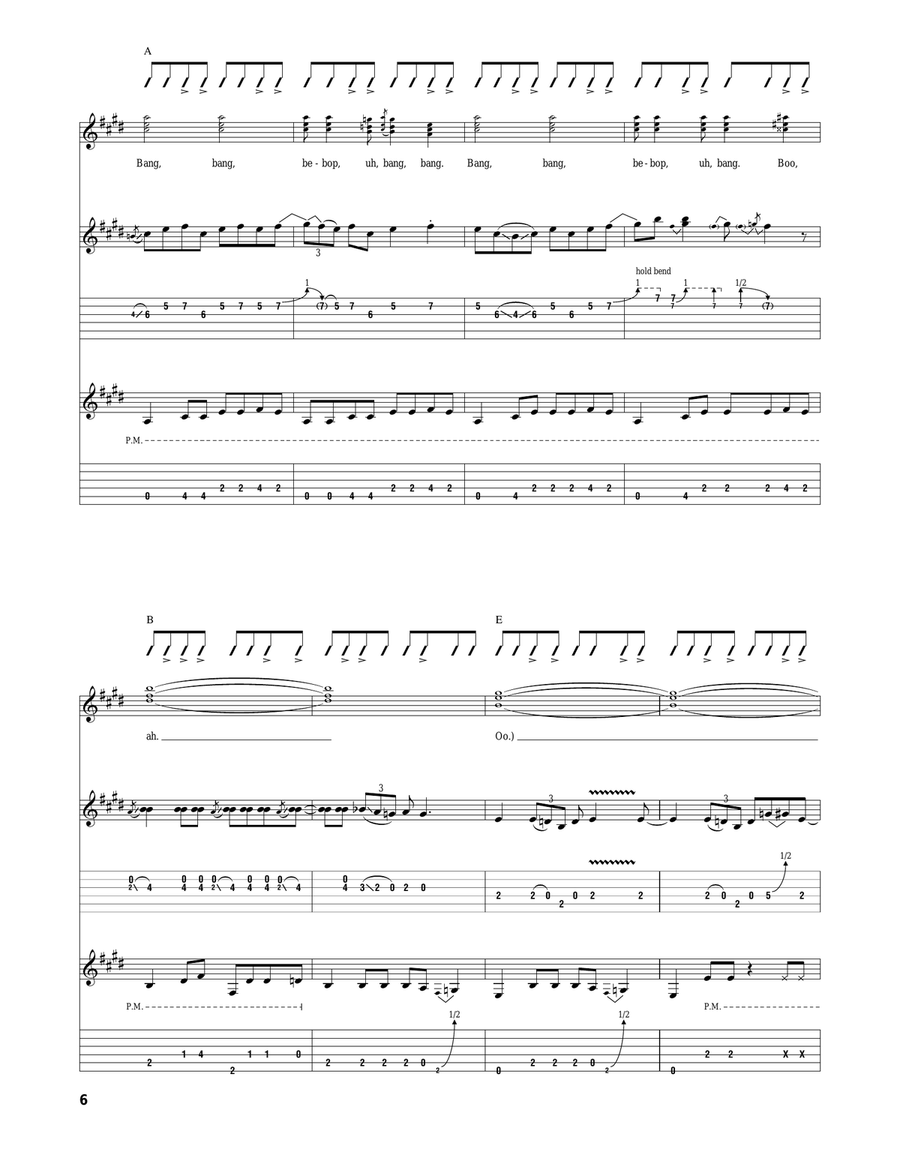 I Will Rock And Roll With You Electric Guitar scores gallery preview page 6