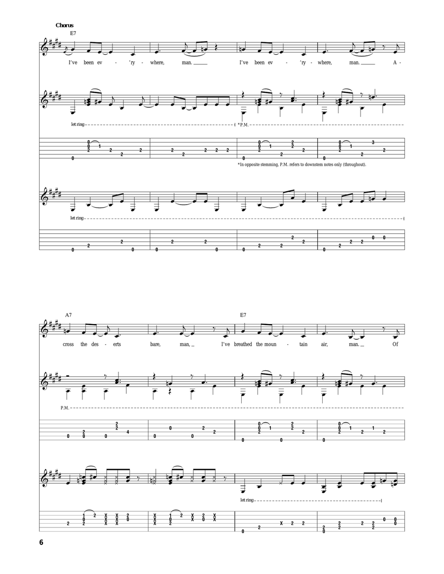 I've Been Everywhere Electric Guitar scores gallery preview page 6