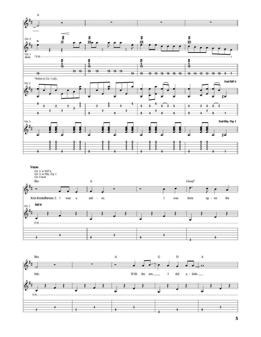The Highwayman The Highwayman Electric Guitar scores gallery preview page 5