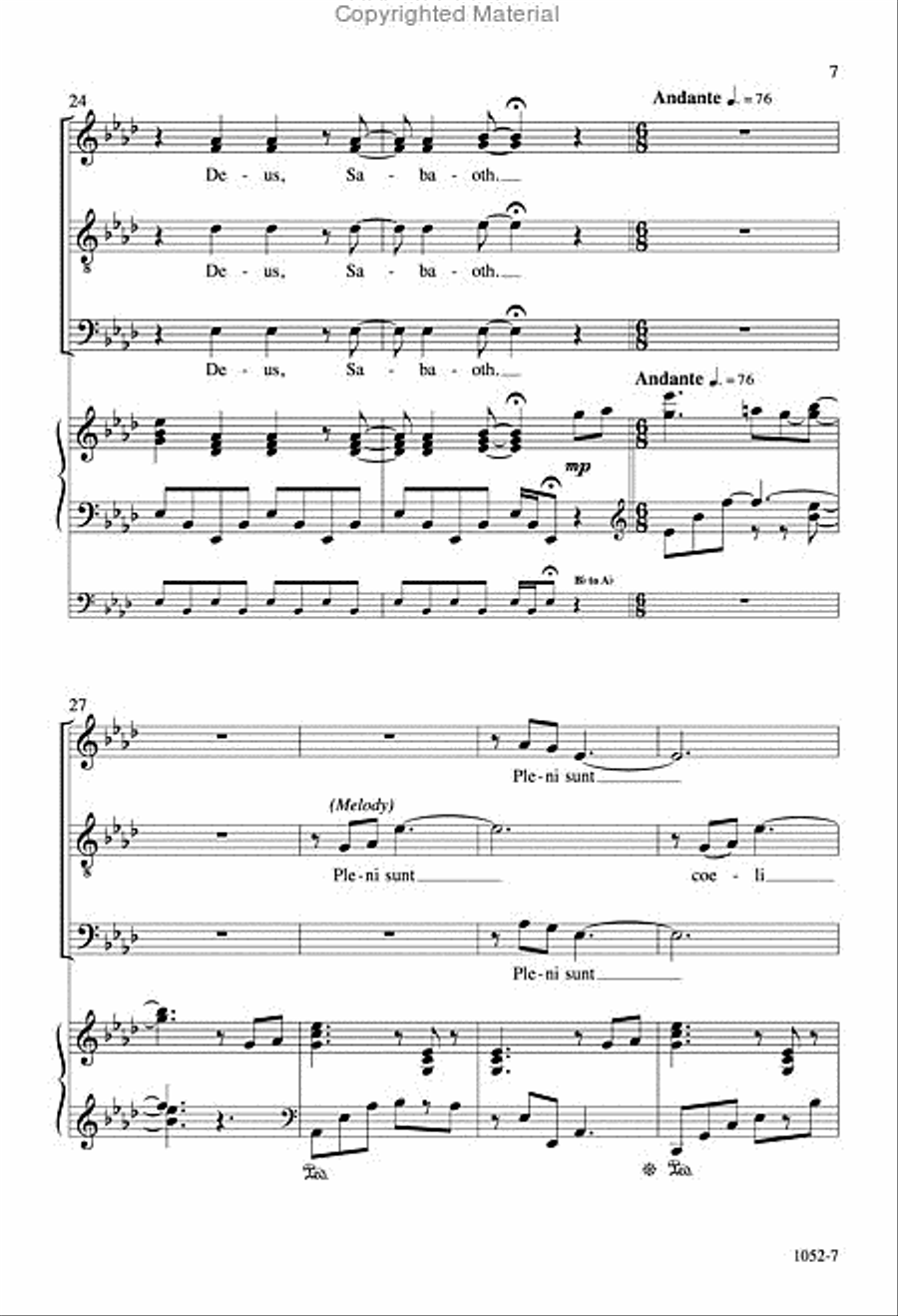 Sanctus - SATB Octavo Sanctus - SATB Octavo 4-Part scores gallery preview page 6