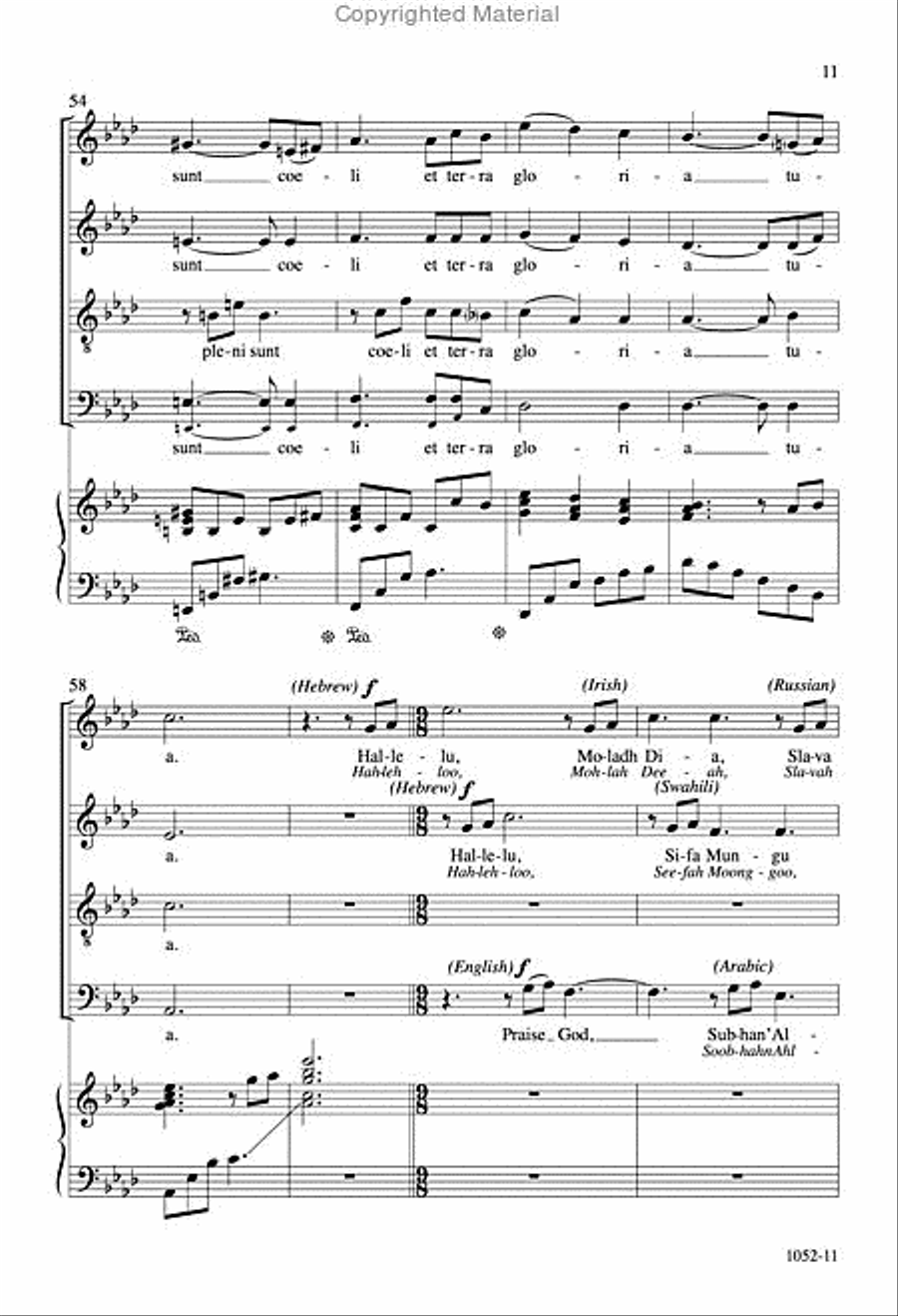 Sanctus - SATB Octavo Sanctus - SATB Octavo 4-Part scores gallery preview page 10