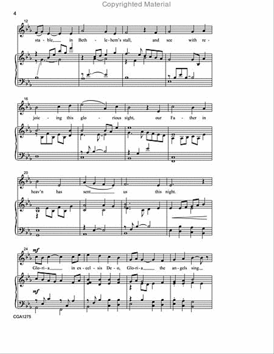 Oh Come, Little Children Oh Come, Little Children Unison Choir scores gallery preview page 3