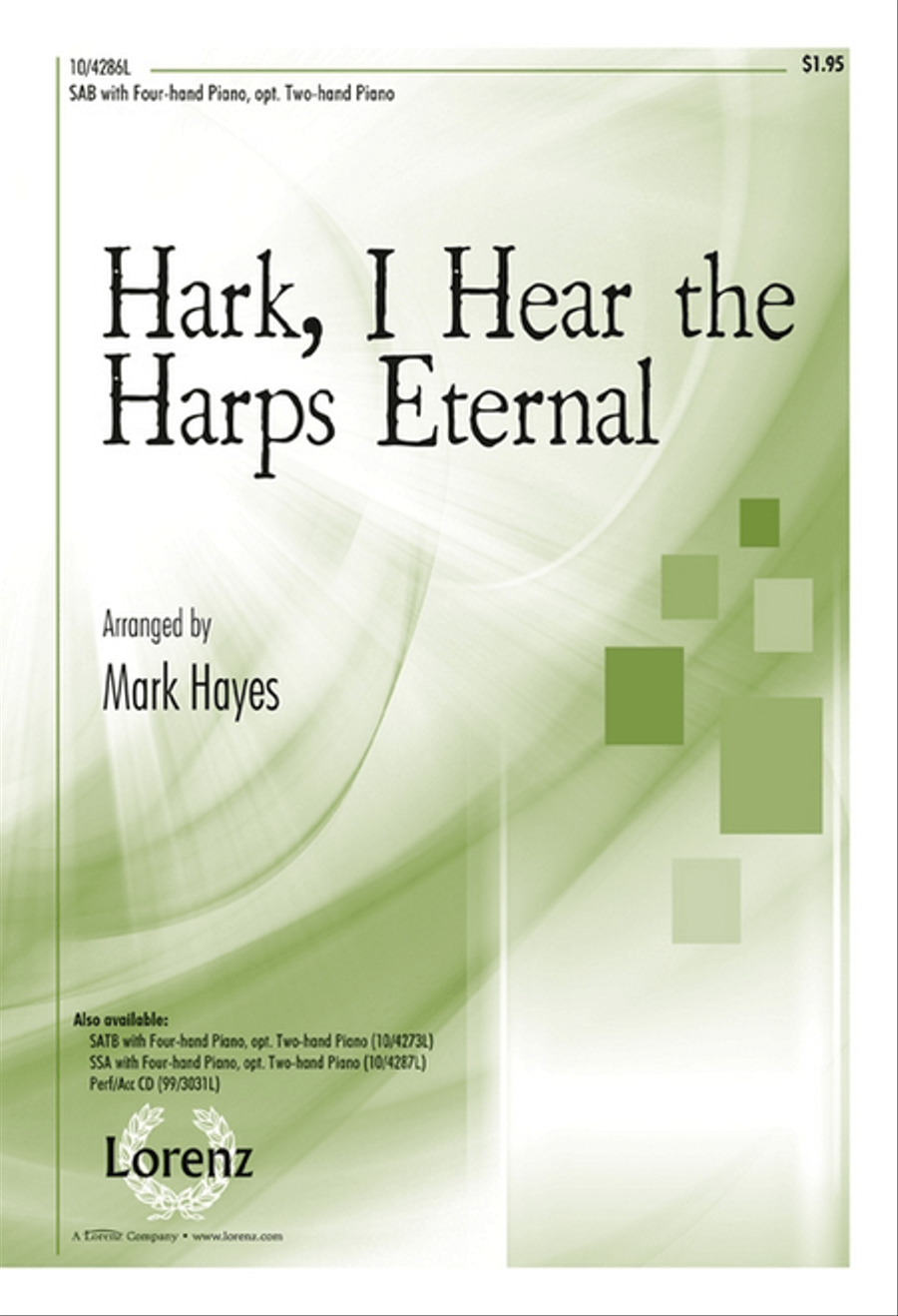 Hark, I Hear the Harps Eternal 3-Part scores gallery preview page 1