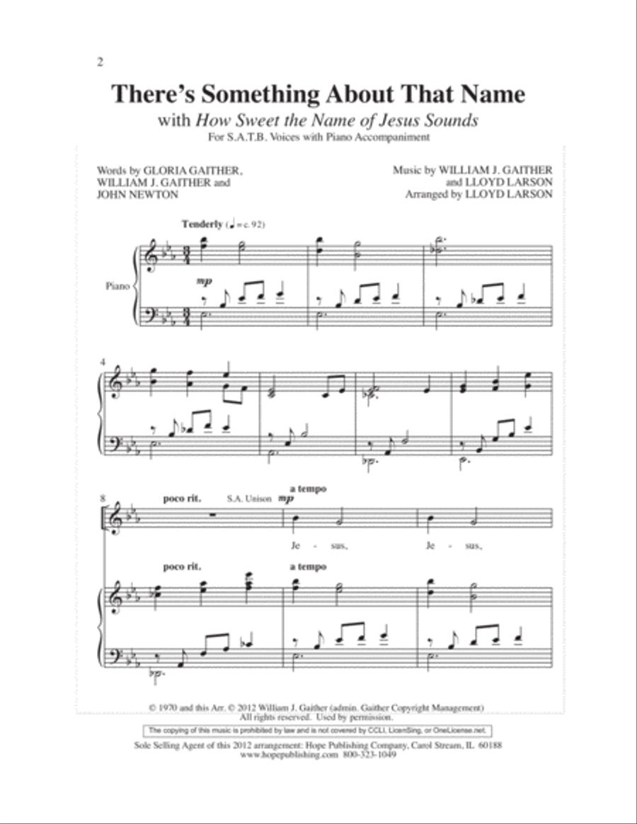 There's Something About That Name 4-Part scores gallery preview page 3