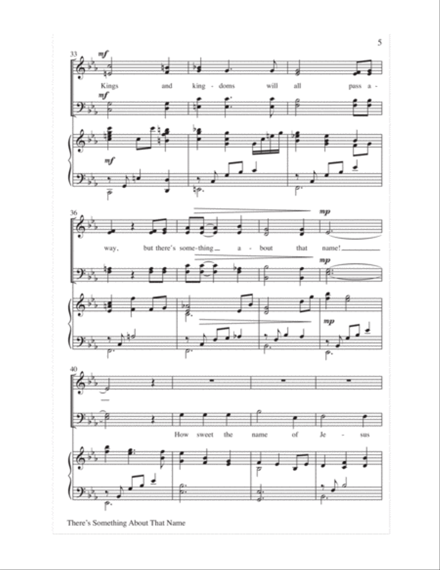 There's Something About That Name 4-Part scores gallery preview page 6