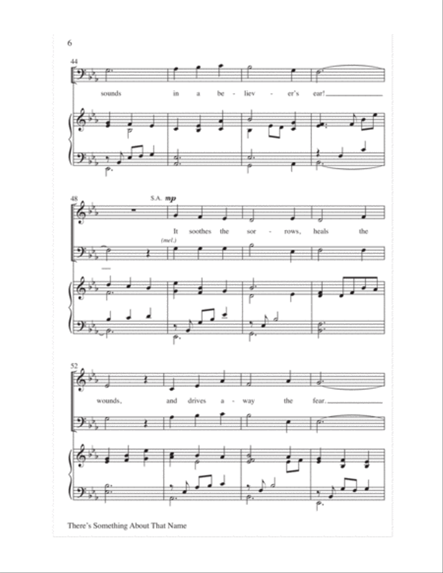 There's Something About That Name 4-Part scores gallery preview page 7