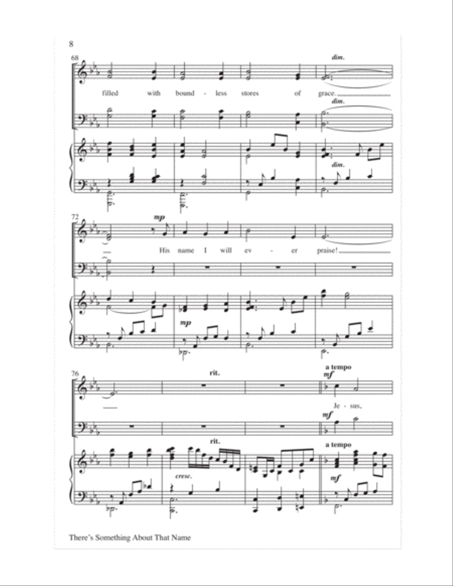 There's Something About That Name 4-Part scores gallery preview page 9