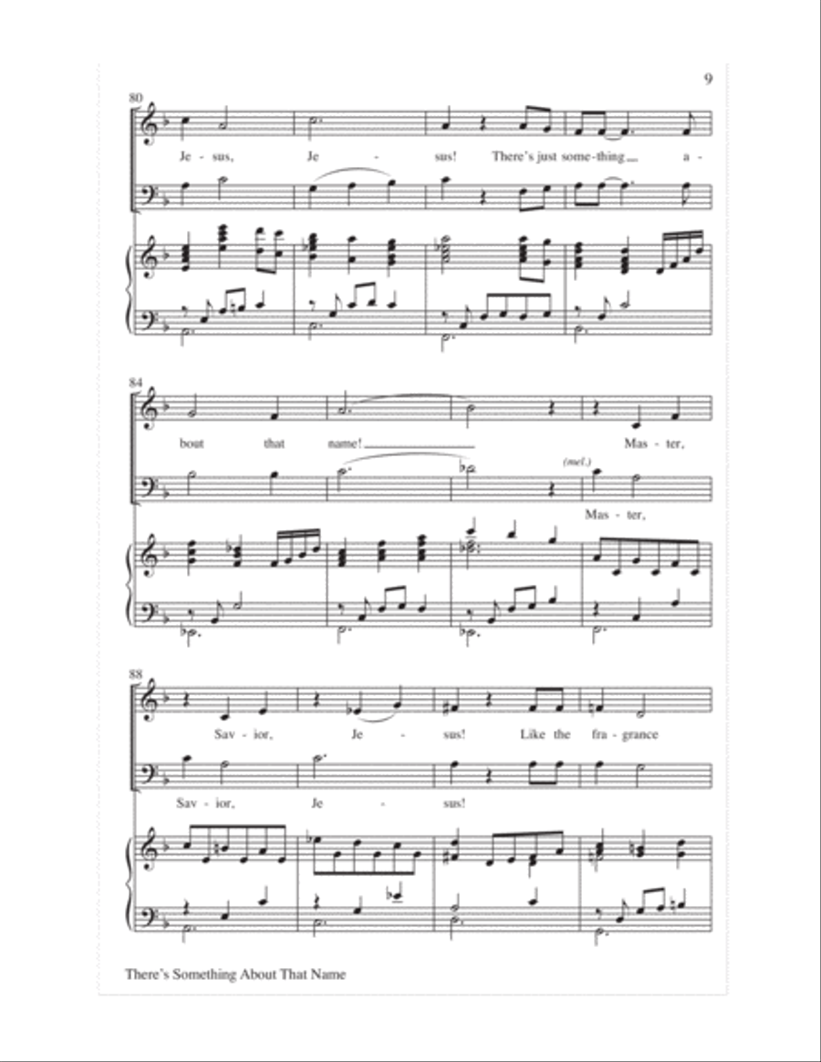 There's Something About That Name 4-Part scores gallery preview page 10