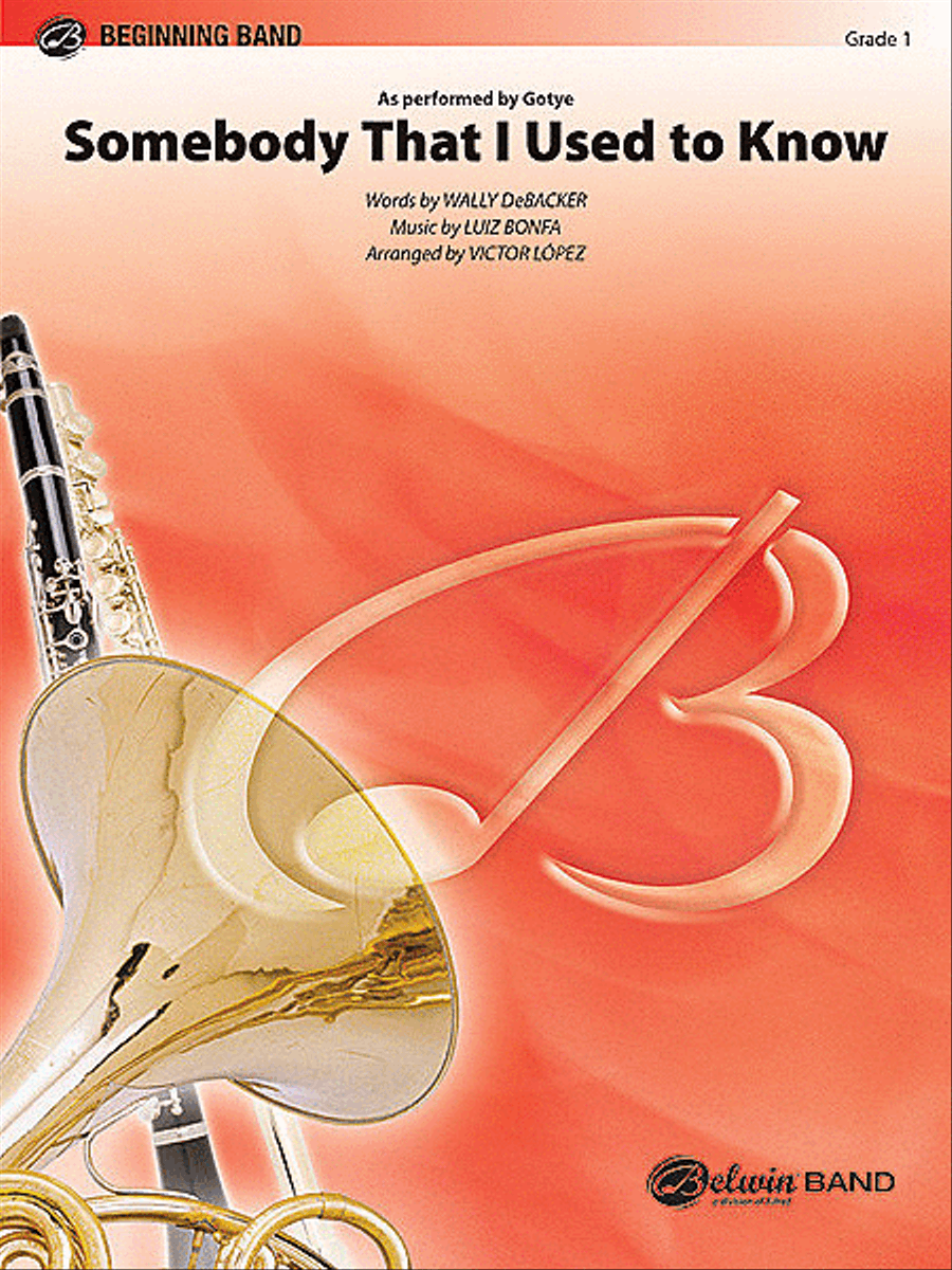 Somebody That I Used to Know Concert Band scores gallery preview page 1