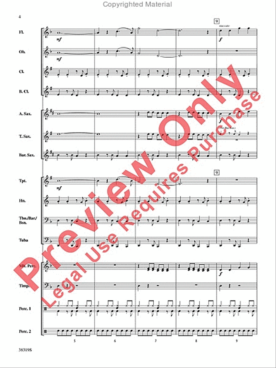 Somebody That I Used to Know Concert Band scores gallery preview page 4