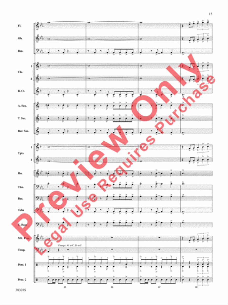 Let Me Be Your Star Let Me Be Your Star Concert Band scores gallery preview page 16