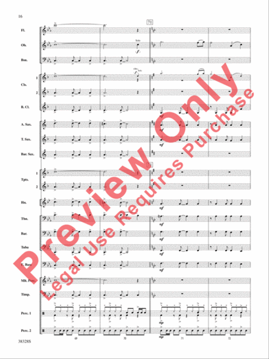 Let Me Be Your Star Let Me Be Your Star Concert Band scores gallery preview page 17