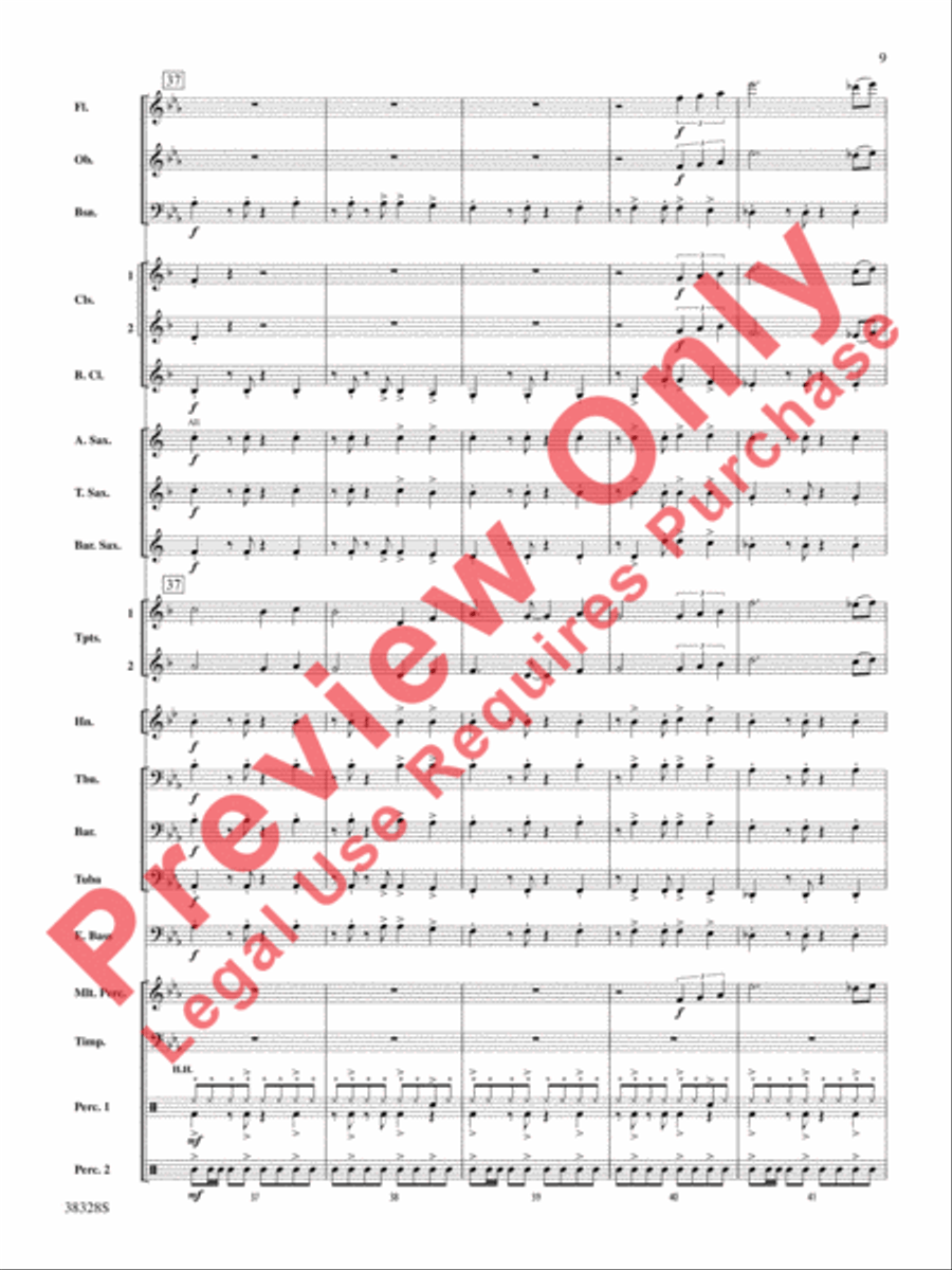 Let Me Be Your Star Let Me Be Your Star Concert Band scores gallery preview page 10