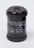 Line of notes Pencil-sharpener black