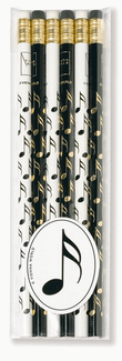 Music pencil set Semiquaver note (set of 6)