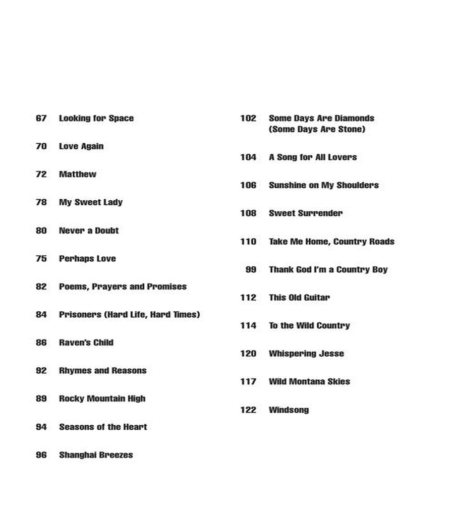 John Denver John Denver Acoustic Guitar scores gallery preview page 4