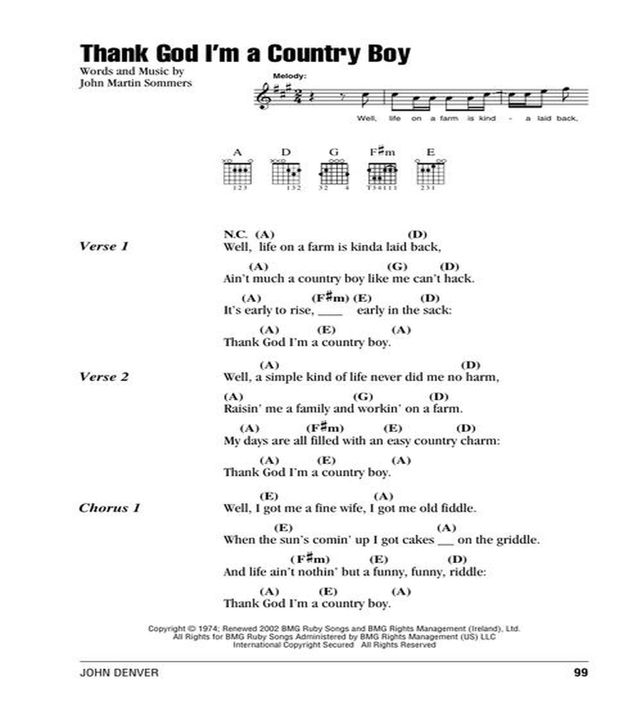 John Denver John Denver Acoustic Guitar scores gallery preview page 6