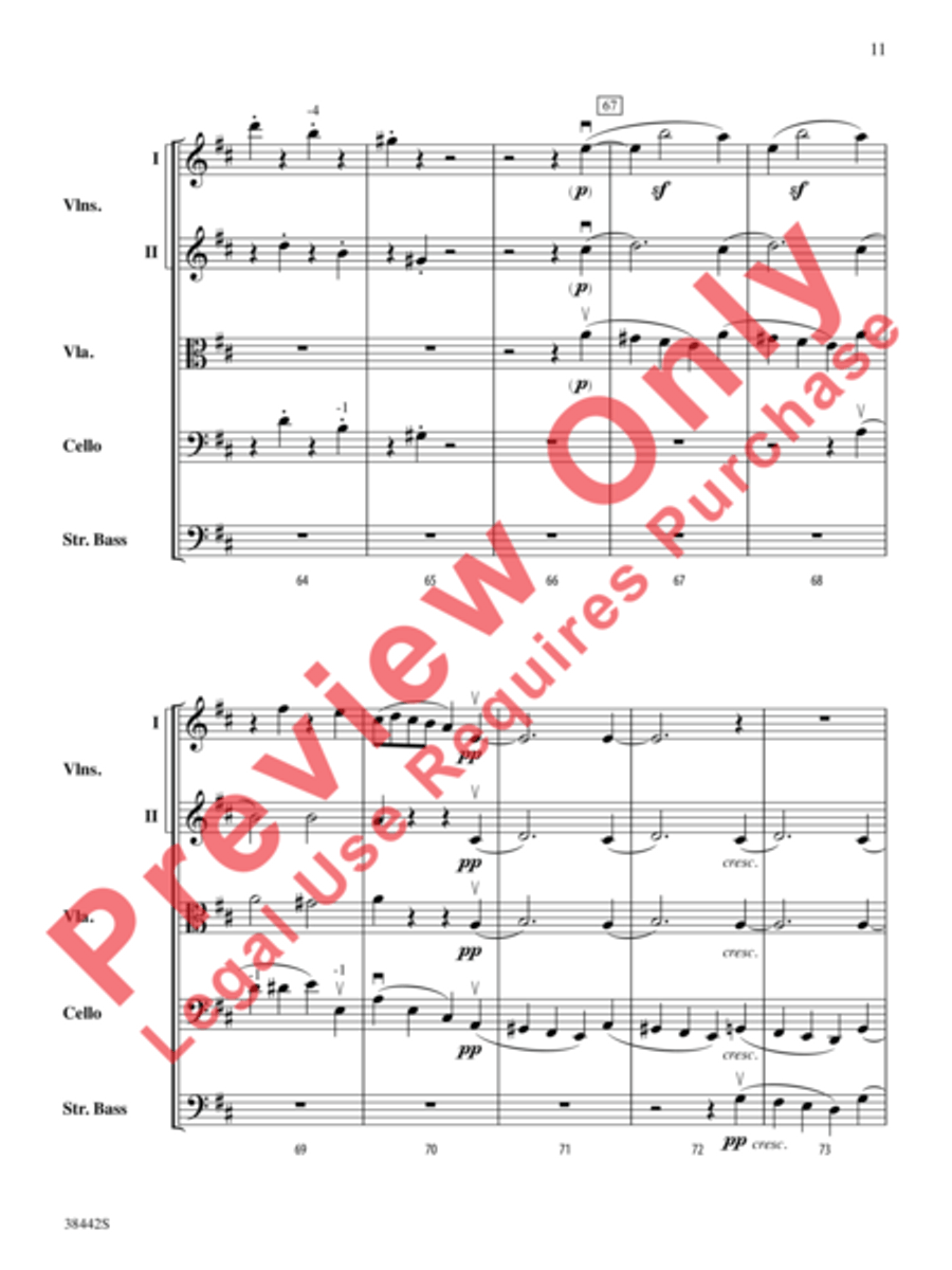 Sonata, Opus 10, No. 3 Sonata, Opus 10, No. 3 String Orchestra scores gallery preview page 12