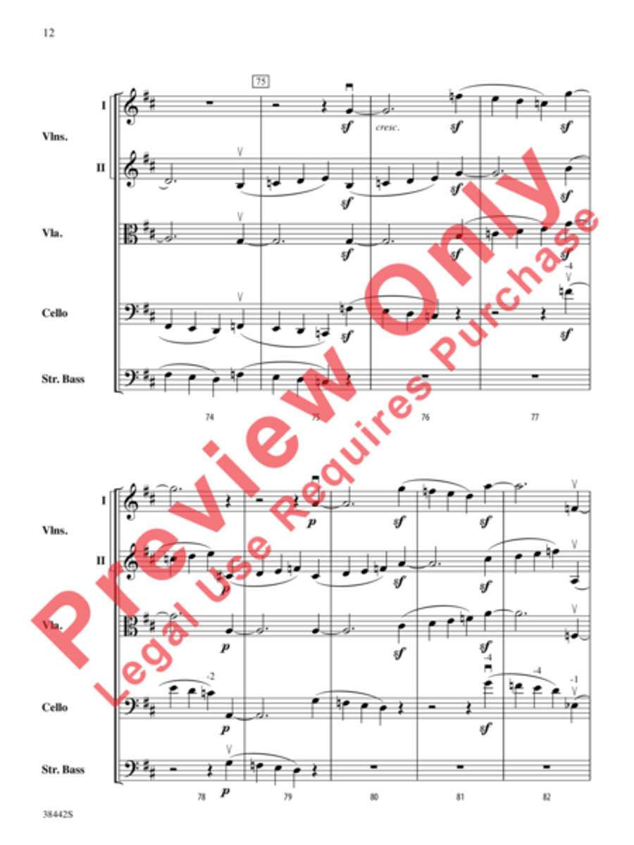 Sonata, Opus 10, No. 3 Sonata, Opus 10, No. 3 String Orchestra scores gallery preview page 13