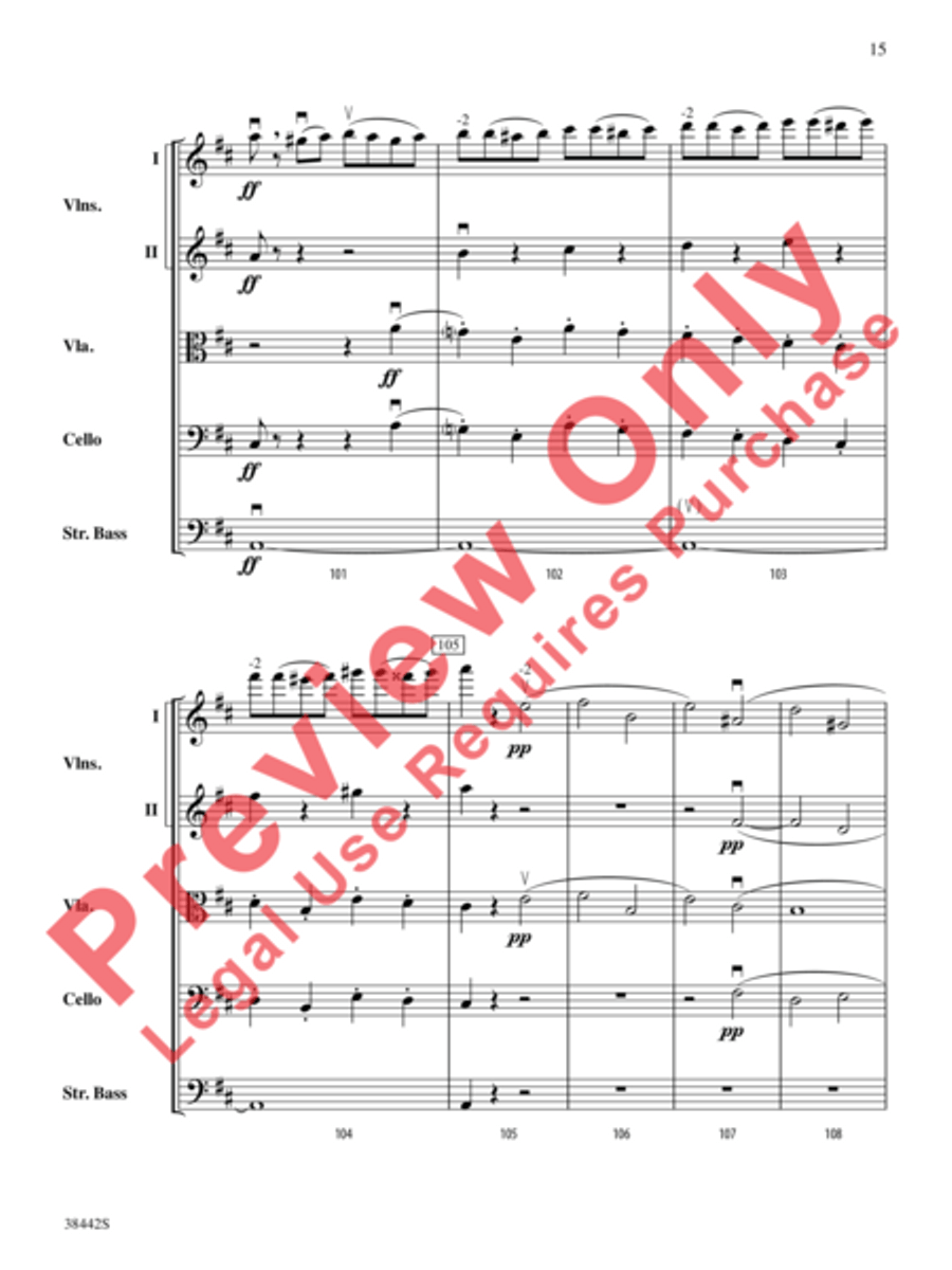 Sonata, Opus 10, No. 3 Sonata, Opus 10, No. 3 String Orchestra scores gallery preview page 16