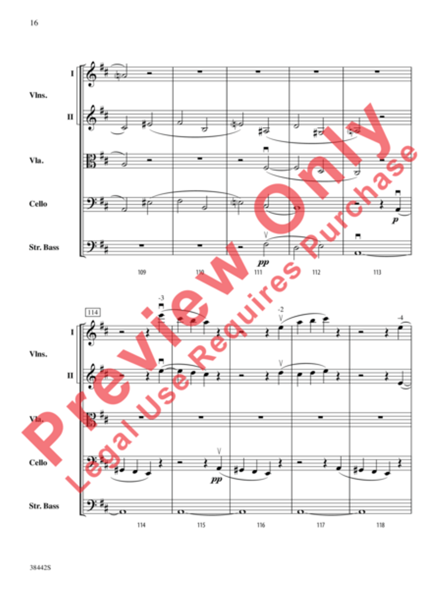 Sonata, Opus 10, No. 3 Sonata, Opus 10, No. 3 String Orchestra scores gallery preview page 17