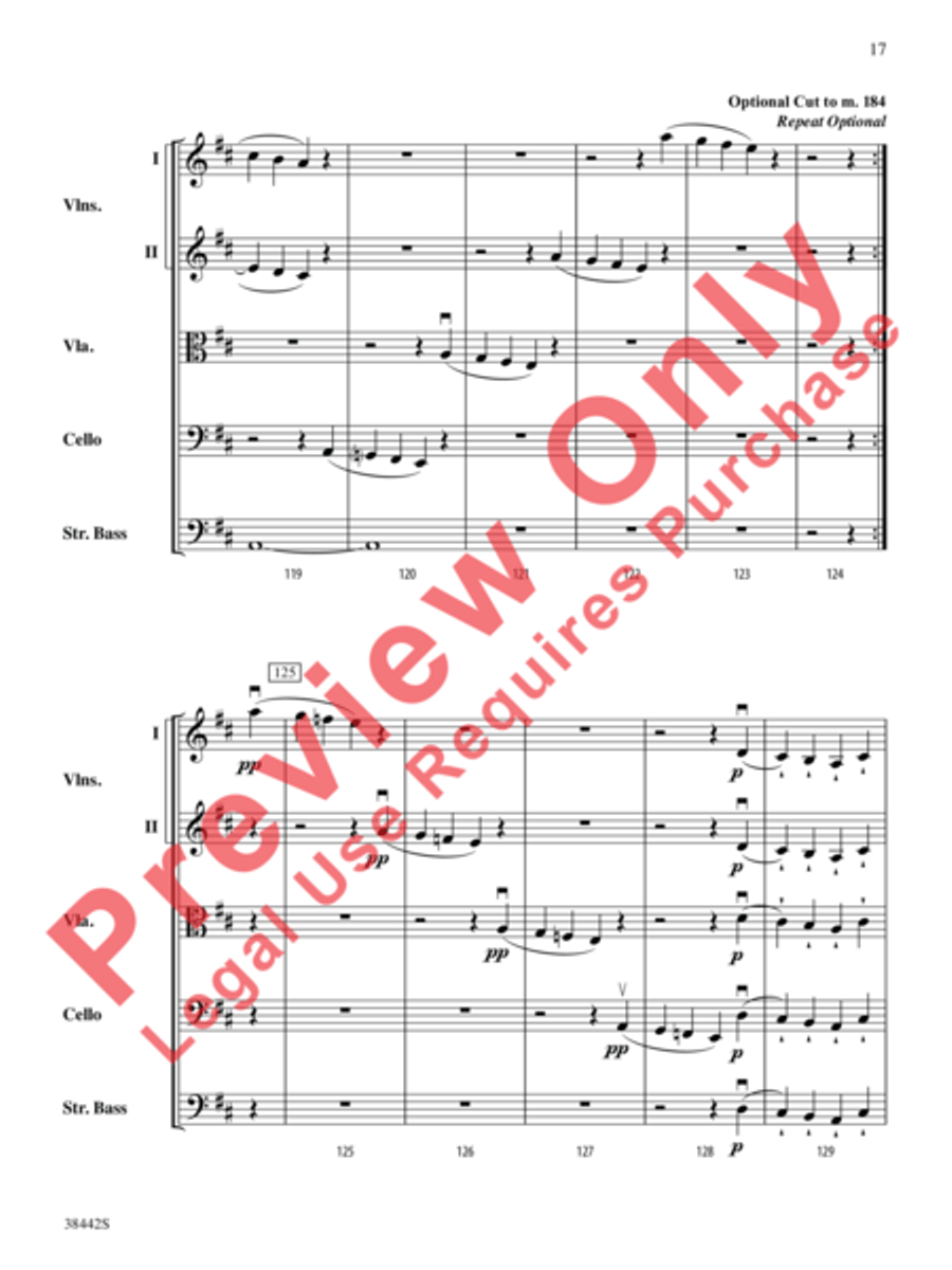 Sonata, Opus 10, No. 3 Sonata, Opus 10, No. 3 String Orchestra scores gallery preview page 18