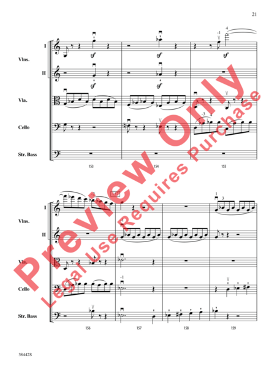 Sonata, Opus 10, No. 3 Sonata, Opus 10, No. 3 String Orchestra scores gallery preview page 22