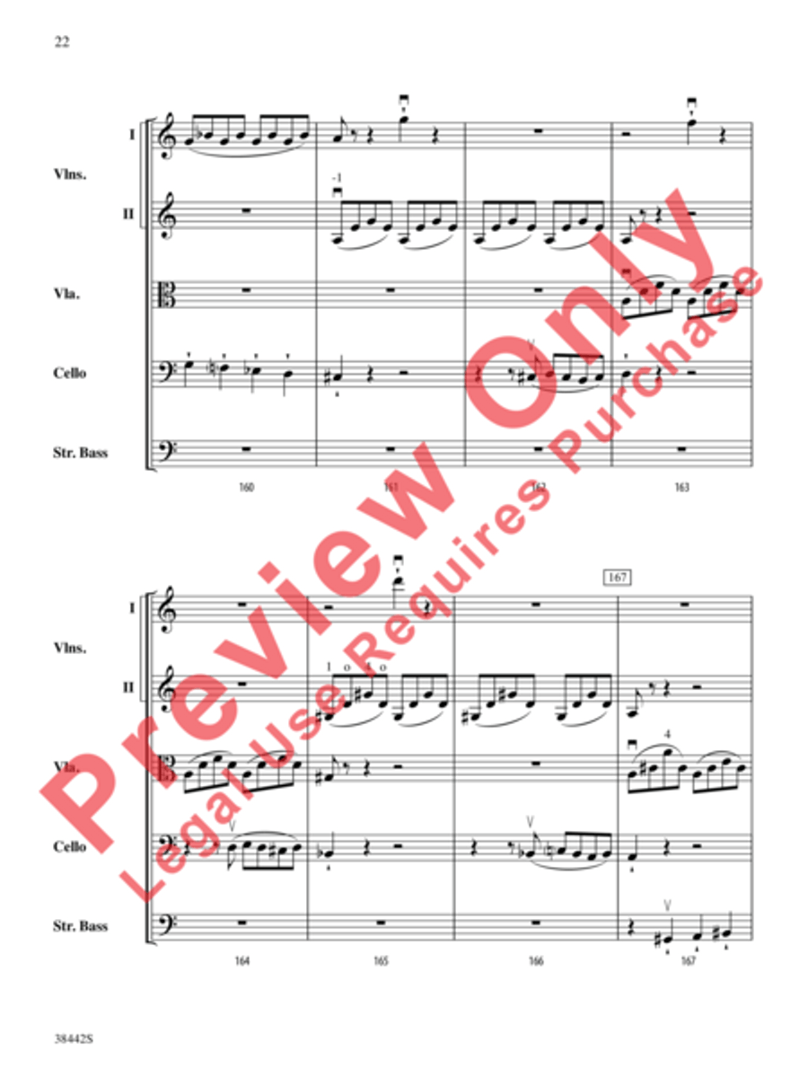 Sonata, Opus 10, No. 3 Sonata, Opus 10, No. 3 String Orchestra scores gallery preview page 23