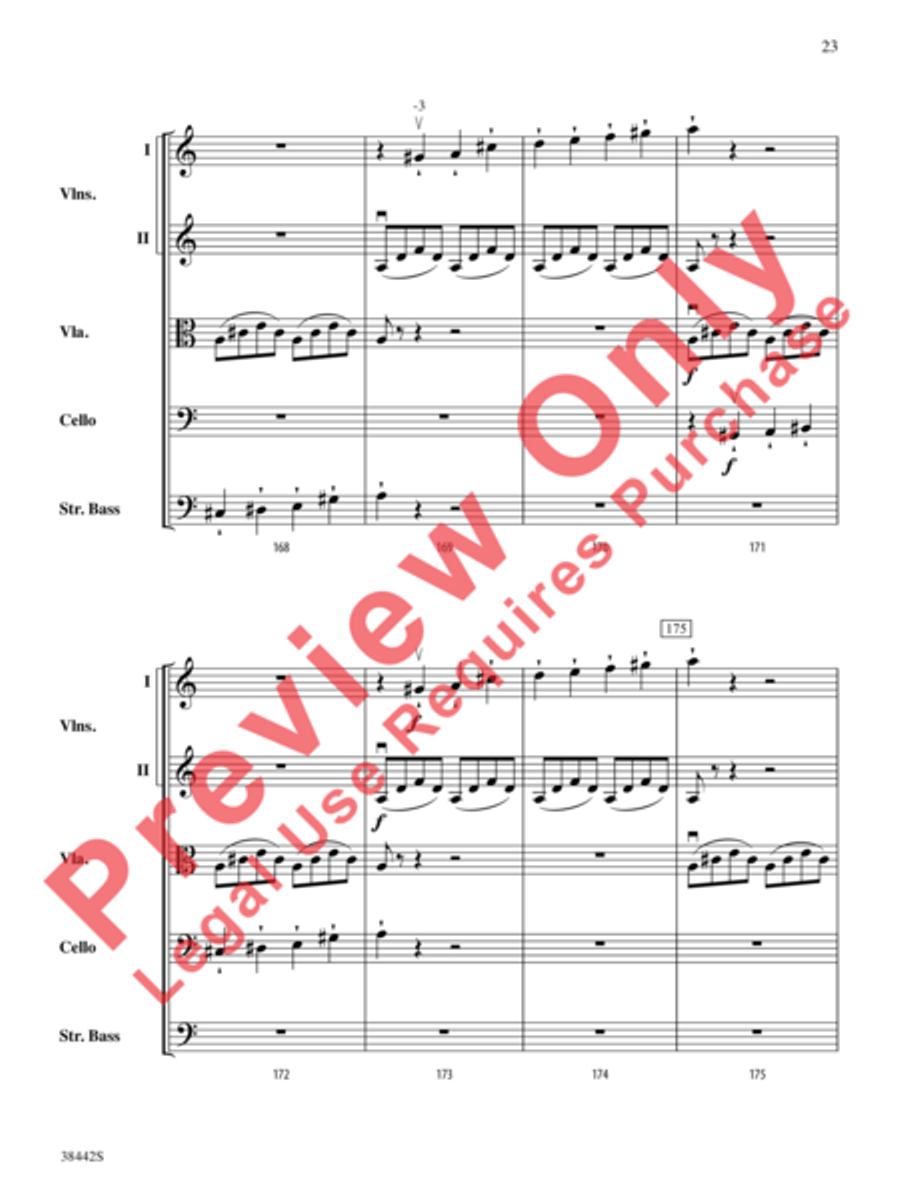 Sonata, Opus 10, No. 3 Sonata, Opus 10, No. 3 String Orchestra scores gallery preview page 24