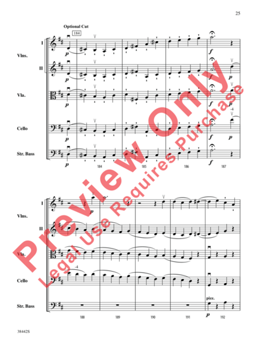 Sonata, Opus 10, No. 3 Sonata, Opus 10, No. 3 String Orchestra scores gallery preview page 26