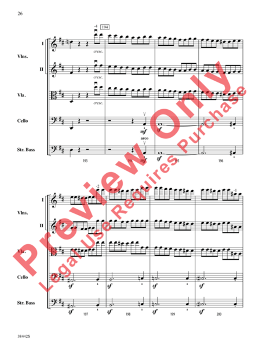 Sonata, Opus 10, No. 3 Sonata, Opus 10, No. 3 String Orchestra scores gallery preview page 27