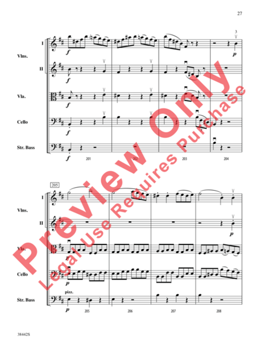 Sonata, Opus 10, No. 3 Sonata, Opus 10, No. 3 String Orchestra scores gallery preview page 28