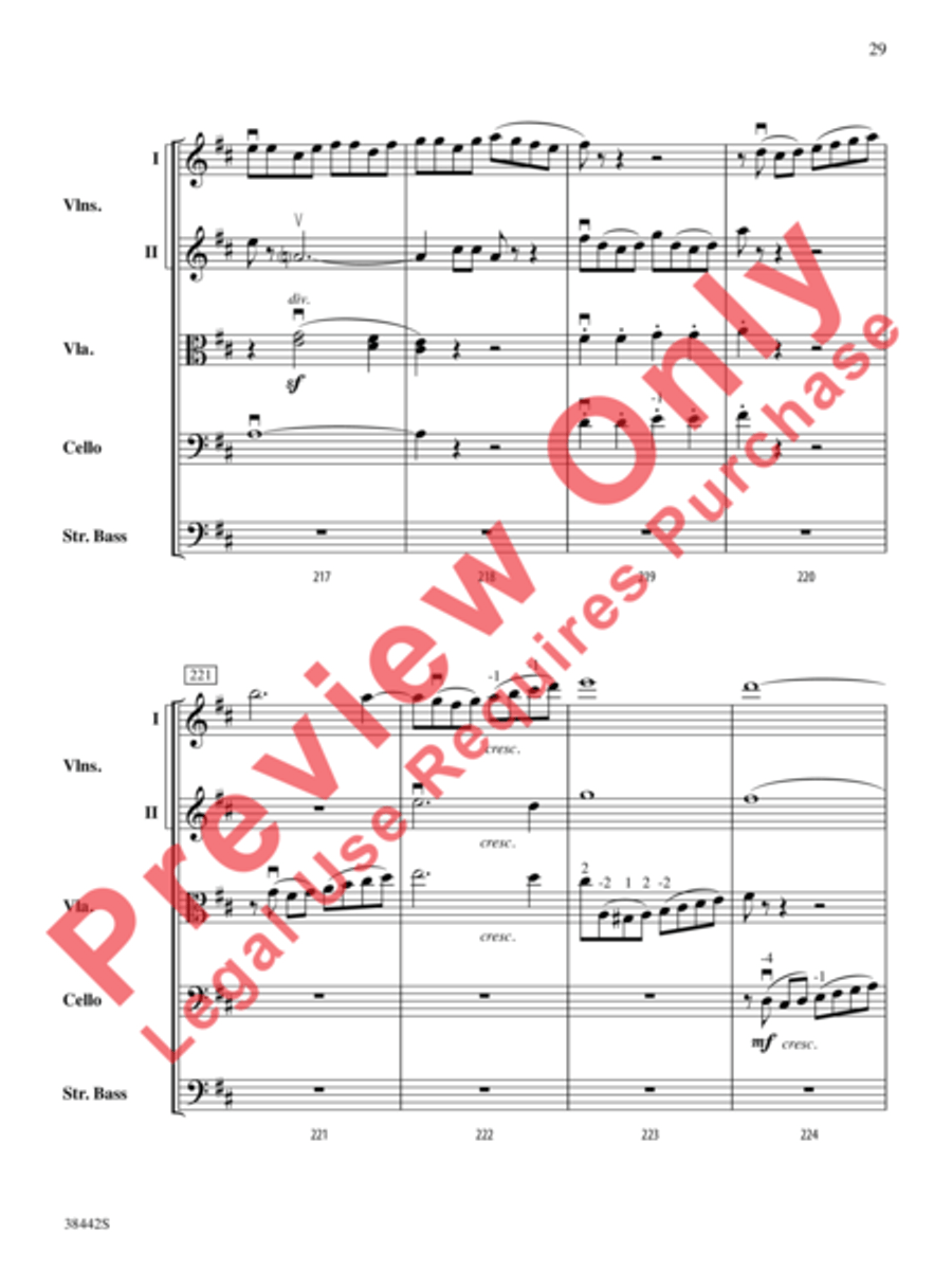 Sonata, Opus 10, No. 3 Sonata, Opus 10, No. 3 String Orchestra scores gallery preview page 30