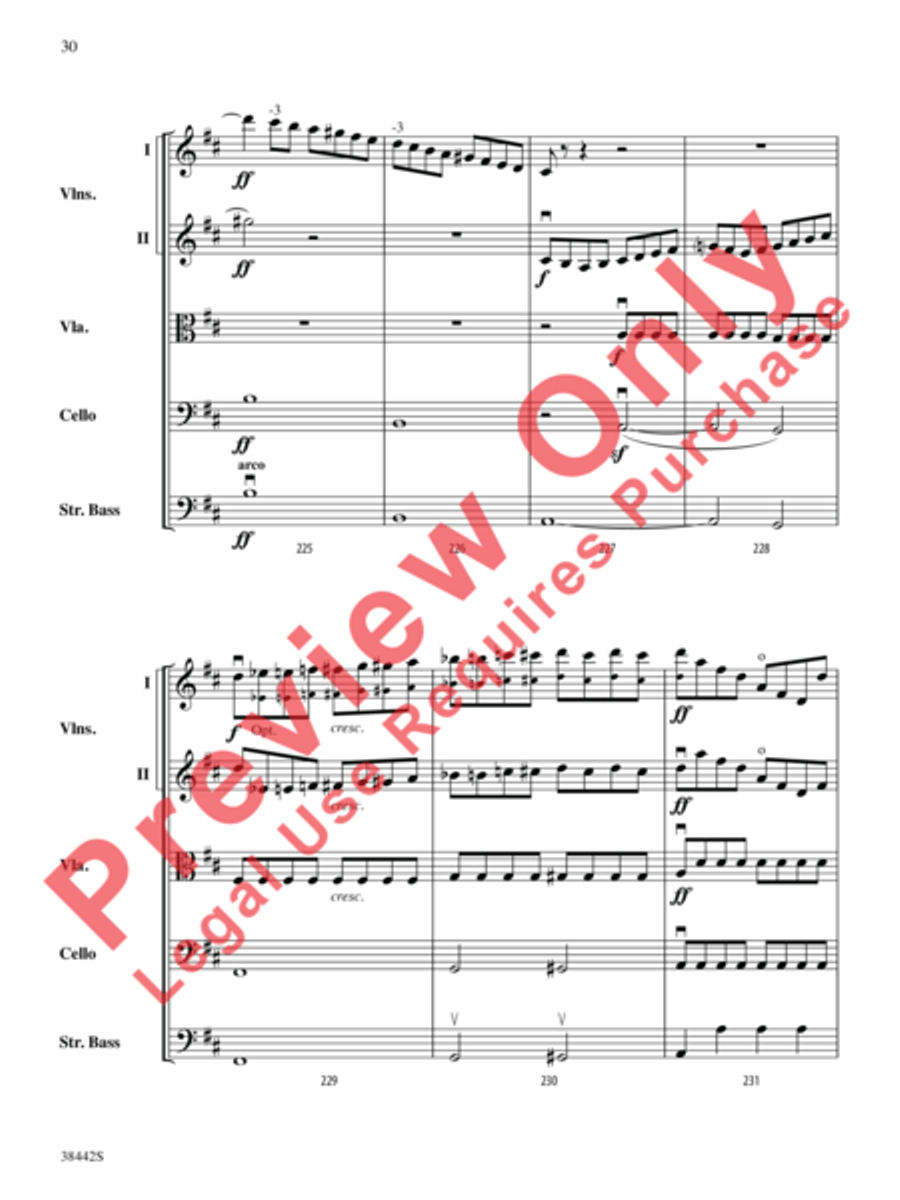 Sonata, Opus 10, No. 3 Sonata, Opus 10, No. 3 String Orchestra scores gallery preview page 31