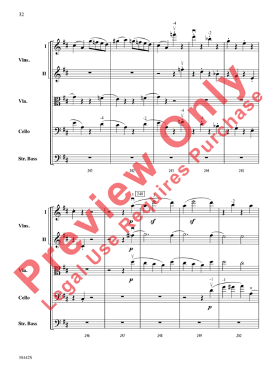 Sonata, Opus 10, No. 3 Sonata, Opus 10, No. 3 String Orchestra scores gallery preview page 33