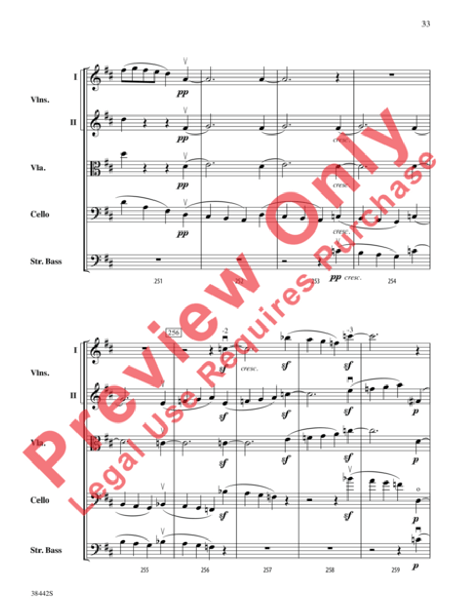 Sonata, Opus 10, No. 3 Sonata, Opus 10, No. 3 String Orchestra scores gallery preview page 34