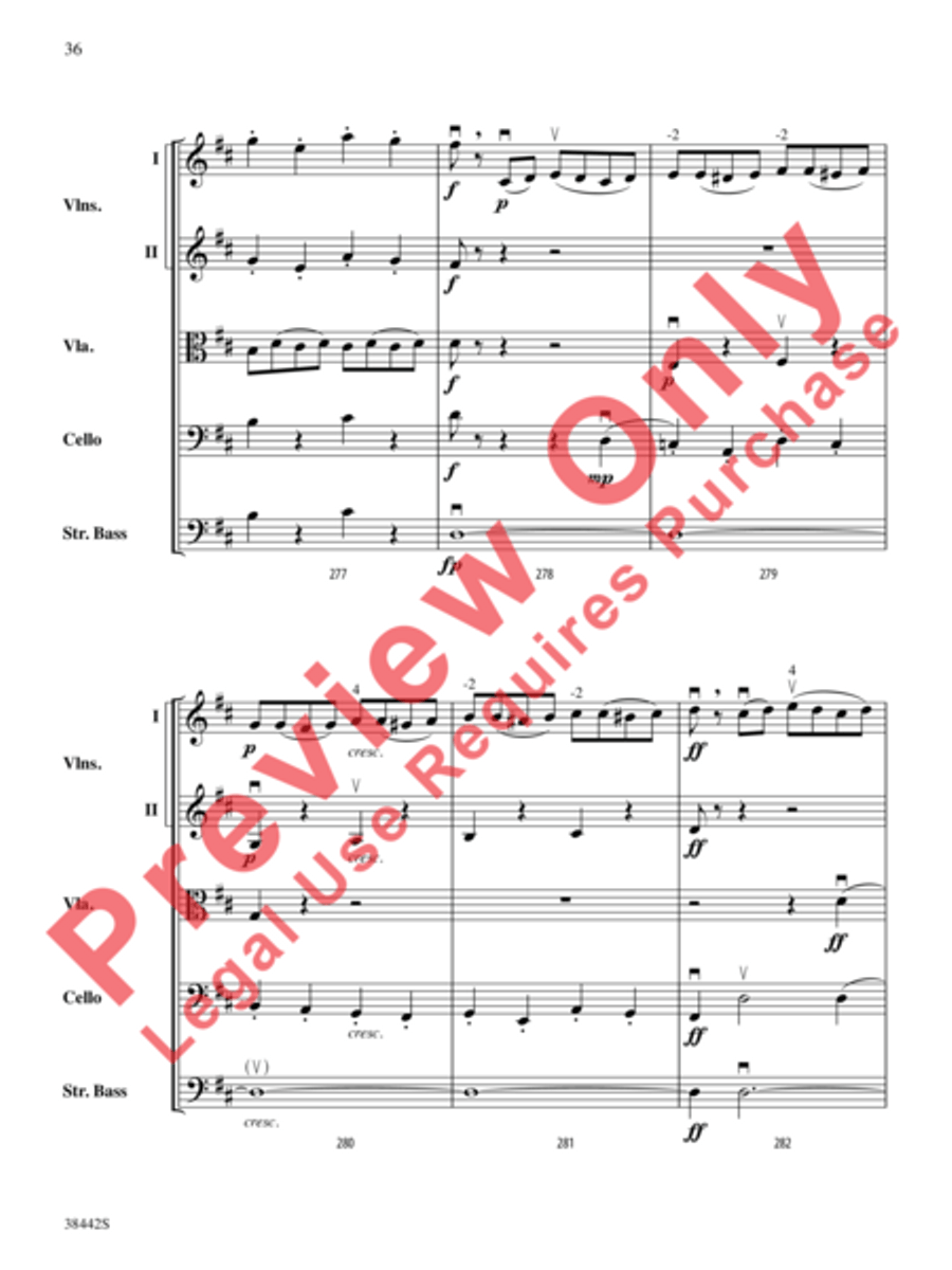 Sonata, Opus 10, No. 3 Sonata, Opus 10, No. 3 String Orchestra scores gallery preview page 37