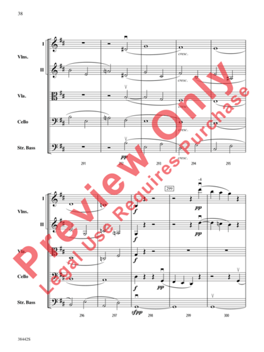 Sonata, Opus 10, No. 3 Sonata, Opus 10, No. 3 String Orchestra scores gallery preview page 39
