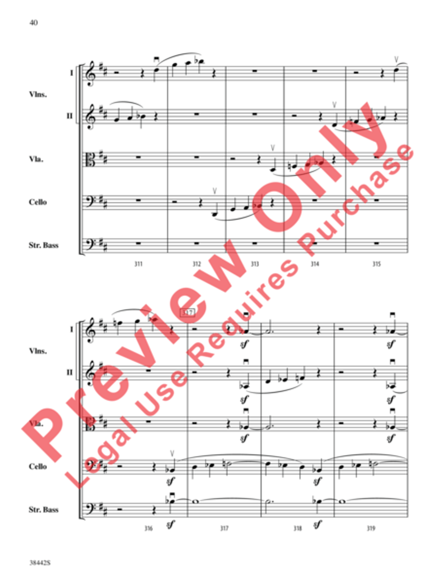 Sonata, Opus 10, No. 3 Sonata, Opus 10, No. 3 String Orchestra scores gallery preview page 41