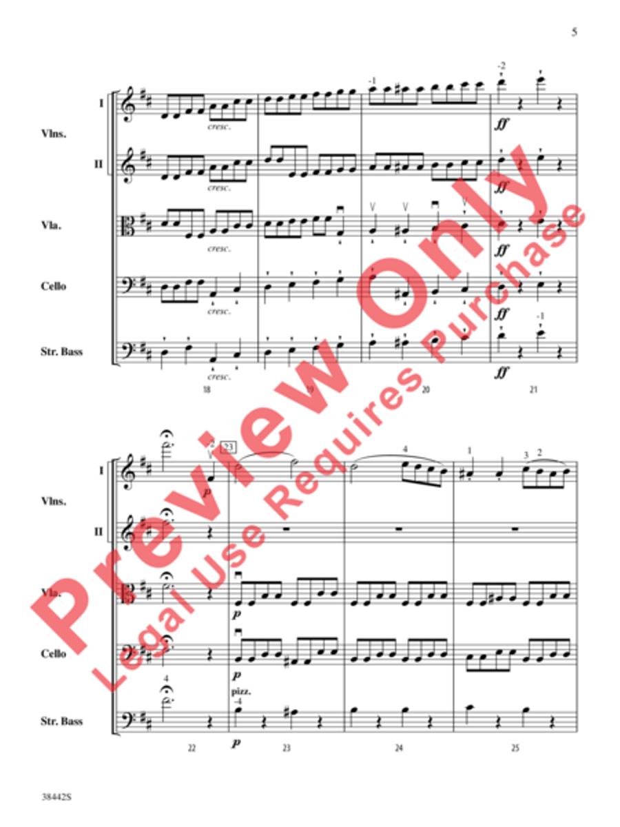 Sonata, Opus 10, No. 3 Sonata, Opus 10, No. 3 String Orchestra scores gallery preview page 6
