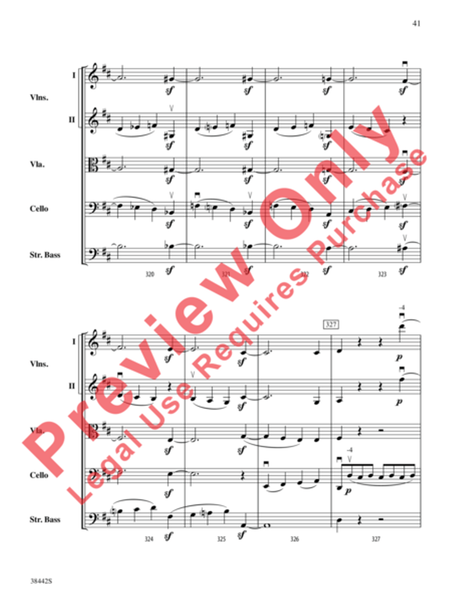 Sonata, Opus 10, No. 3 Sonata, Opus 10, No. 3 String Orchestra scores gallery preview page 42