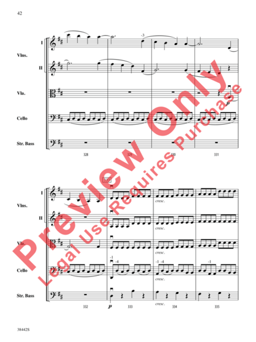 Sonata, Opus 10, No. 3 Sonata, Opus 10, No. 3 String Orchestra scores gallery preview page 43