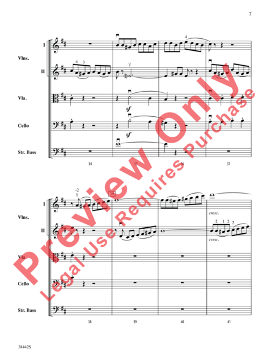 Sonata, Opus 10, No. 3 Sonata, Opus 10, No. 3 String Orchestra scores gallery preview page 8