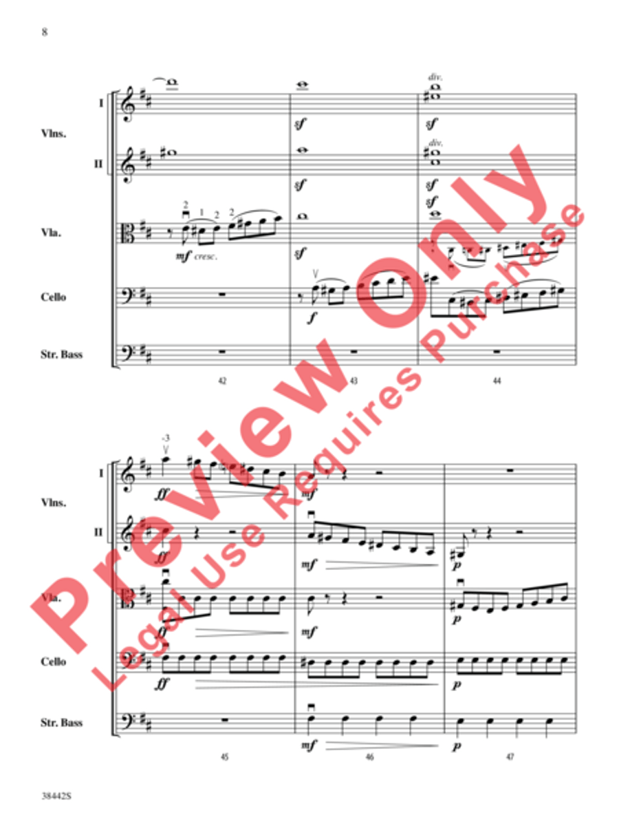 Sonata, Opus 10, No. 3 Sonata, Opus 10, No. 3 String Orchestra scores gallery preview page 9