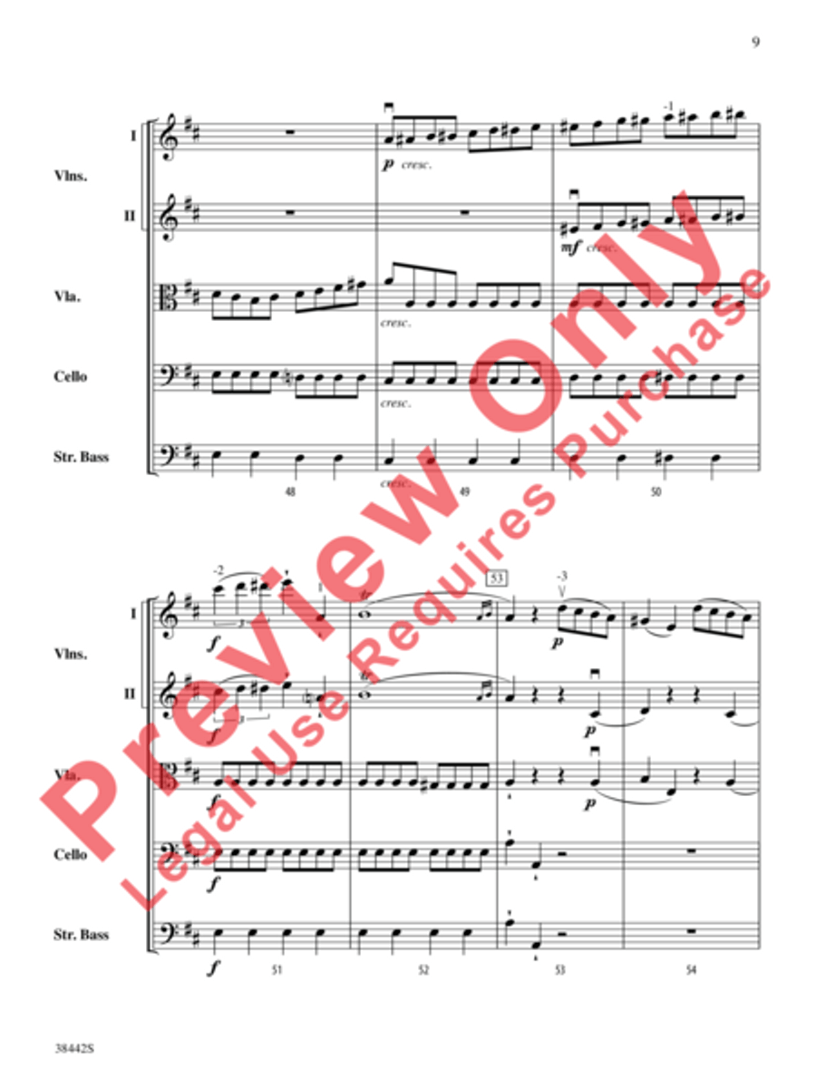 Sonata, Opus 10, No. 3 Sonata, Opus 10, No. 3 String Orchestra scores gallery preview page 10