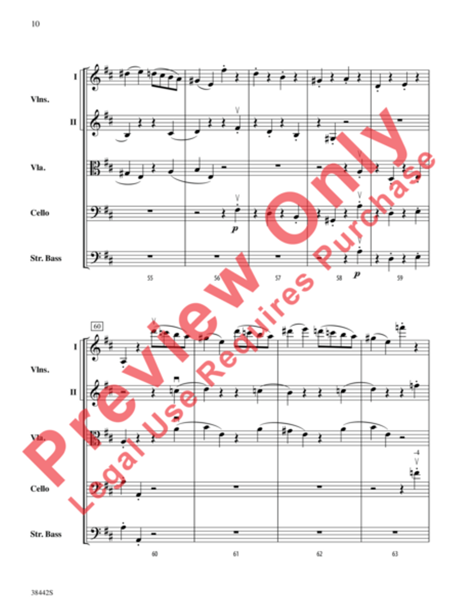 Sonata, Opus 10, No. 3 Sonata, Opus 10, No. 3 String Orchestra scores gallery preview page 11