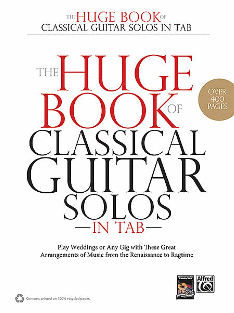 The Huge Book of Classical Guitar Solos in TAB Acoustic Guitar scores gallery preview page 1